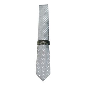 NWT Countless Mara executive collection, gray, and white silk tie
